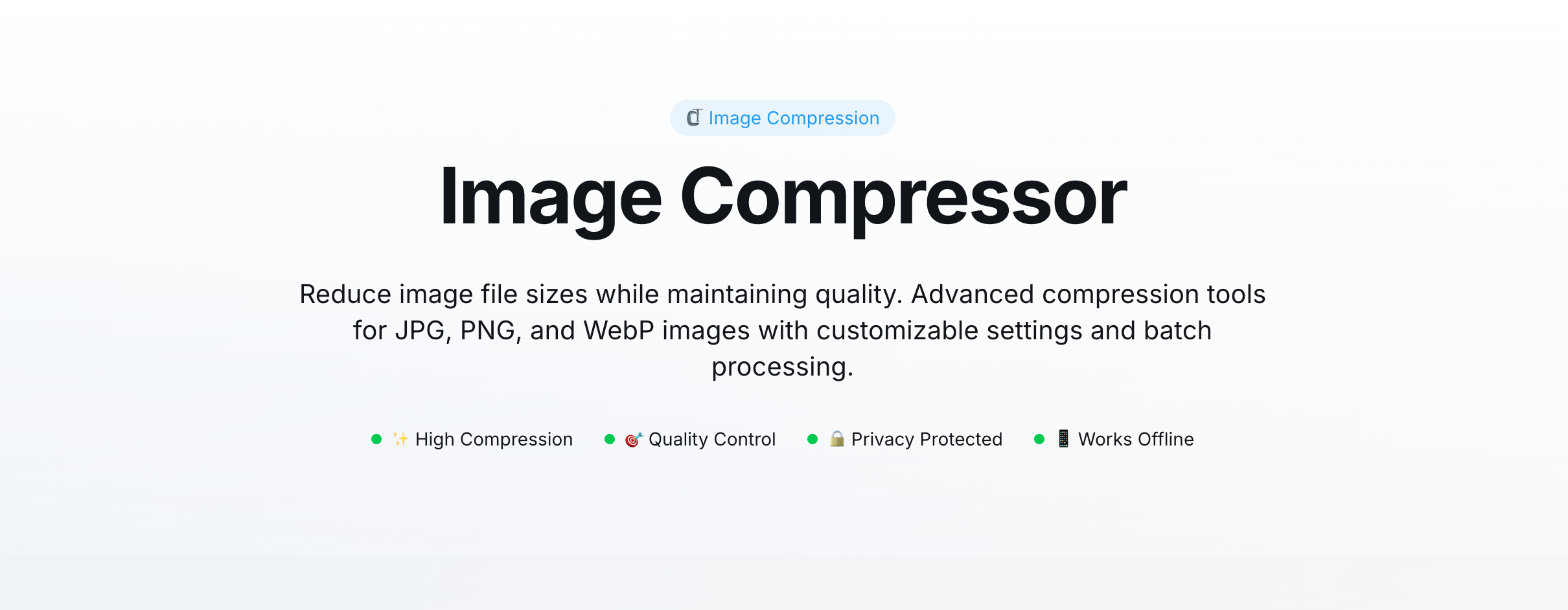 Image Compress Online Free - Reduce Image Size Without Losing Quality